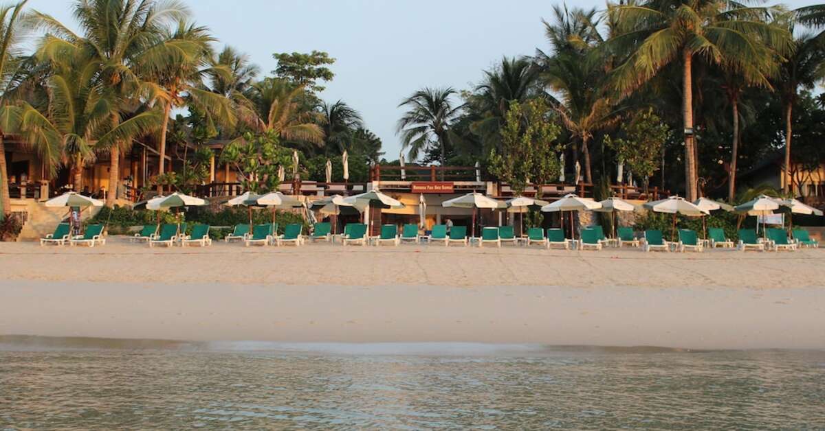 Een foto van het strand bij Banana Fan Sea Resort