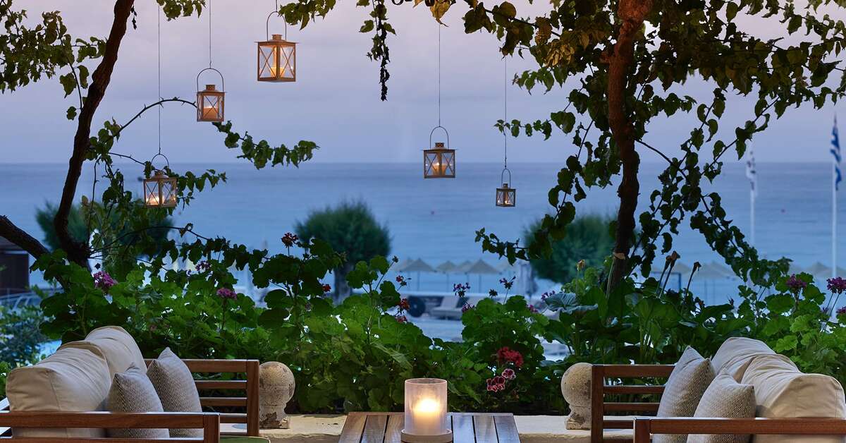 Een foto van het terras bij Creta Maris Beach Resort