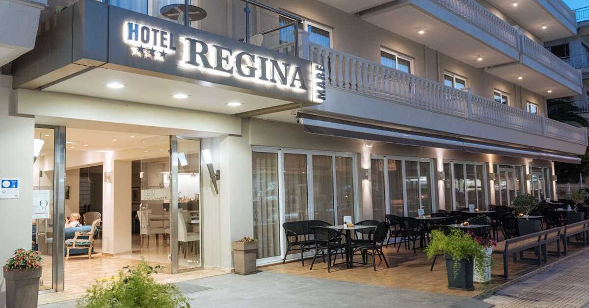 Een foto van de buitenkant van Regina Mare Hotel