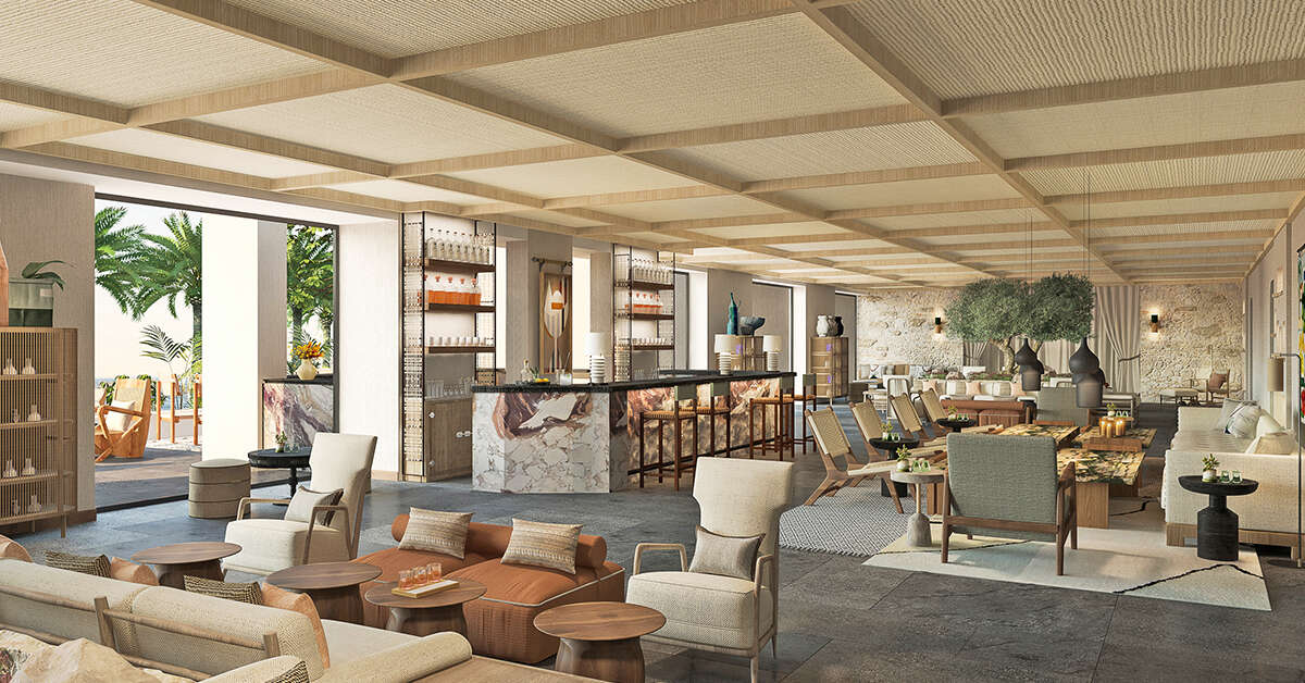 Een foto van het interieur van The Royal Senses Resort & Spa Crete