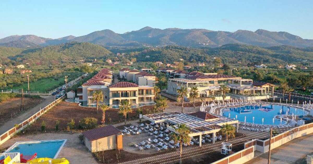 Een foto van het interieur van Almyros Beach Hotel