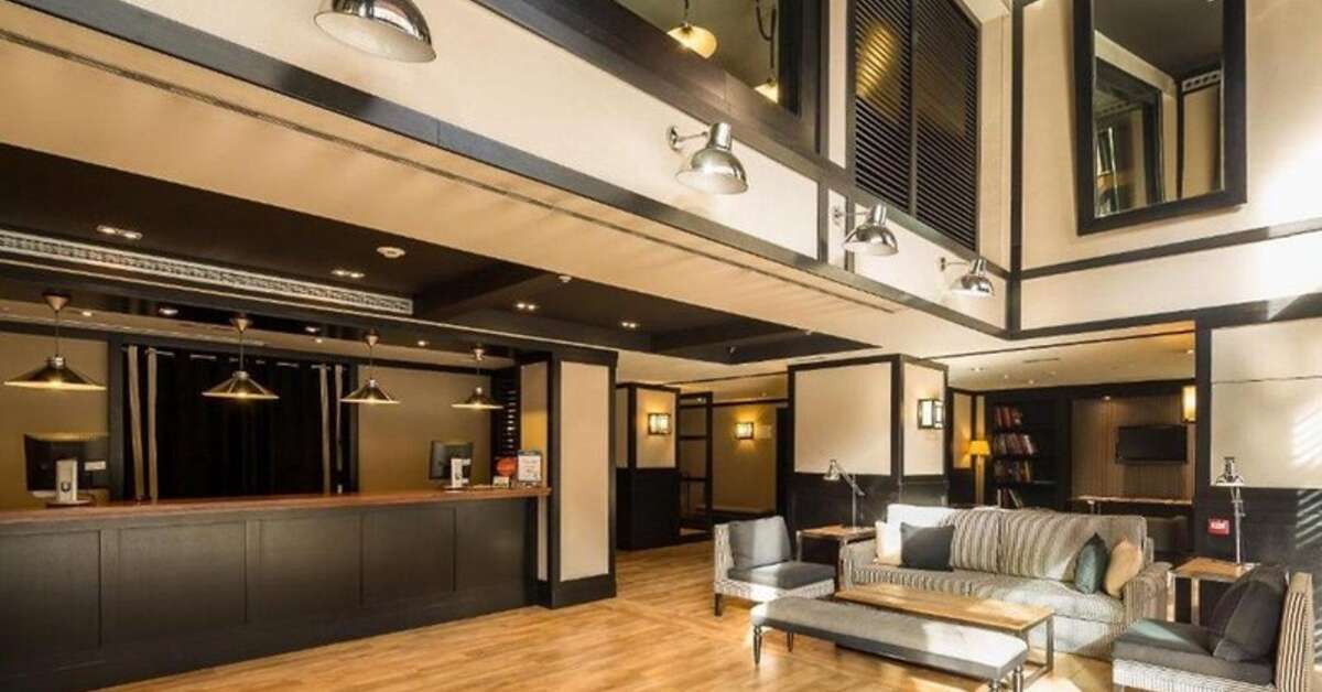 Een foto van het interieur van Hotel Europark