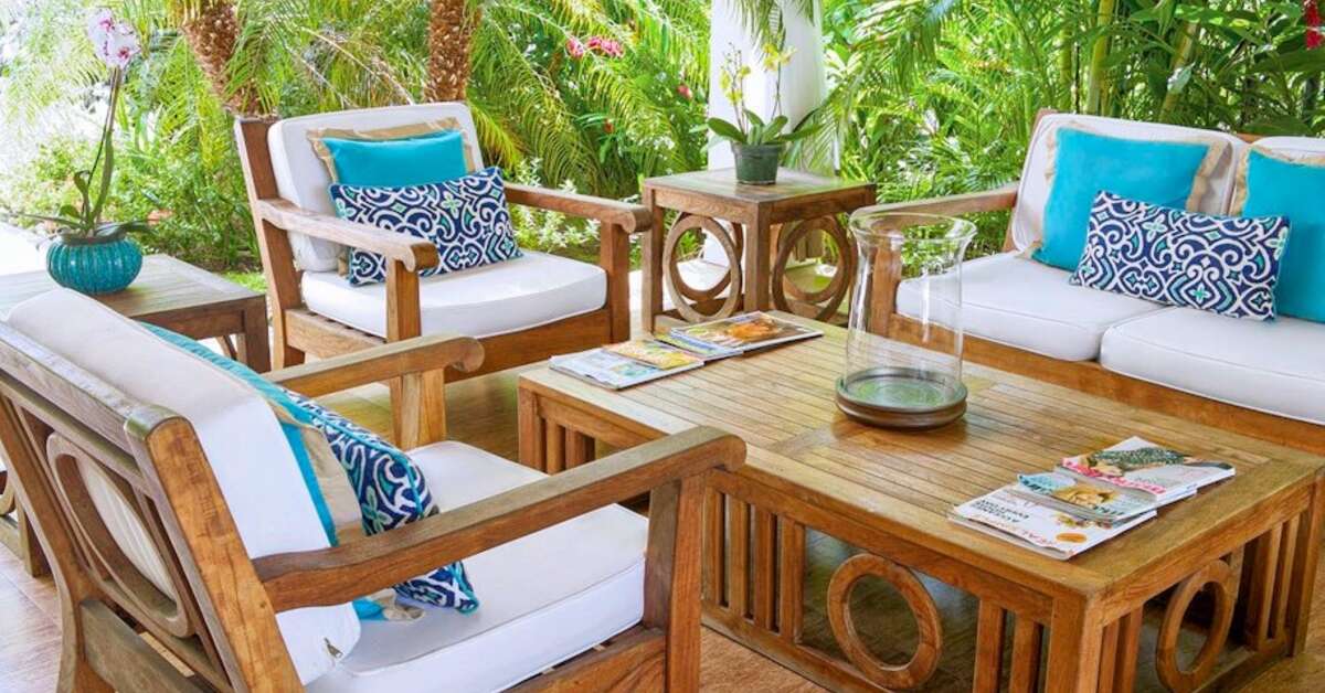 Een foto van het terras bij Sandy Haven Resort