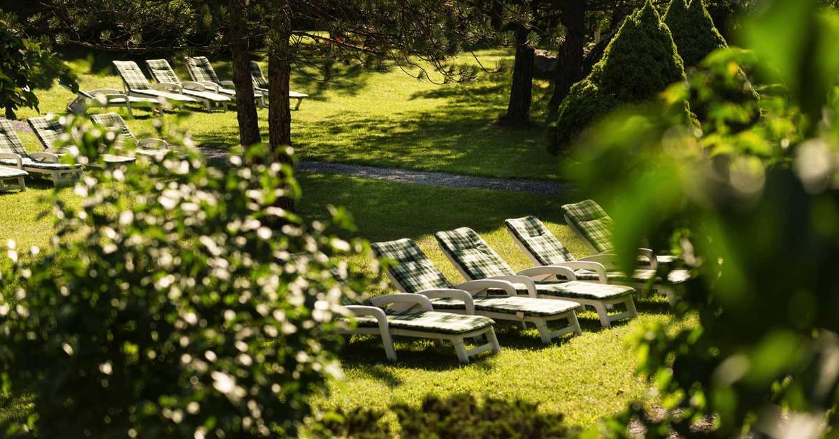 Een foto van het terras bij Hotel Palace Bad Hofgastein