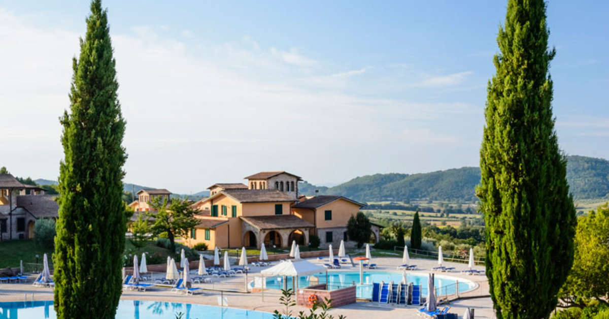 Een foto van het zwembad bij Pian Dei Mucini Resort