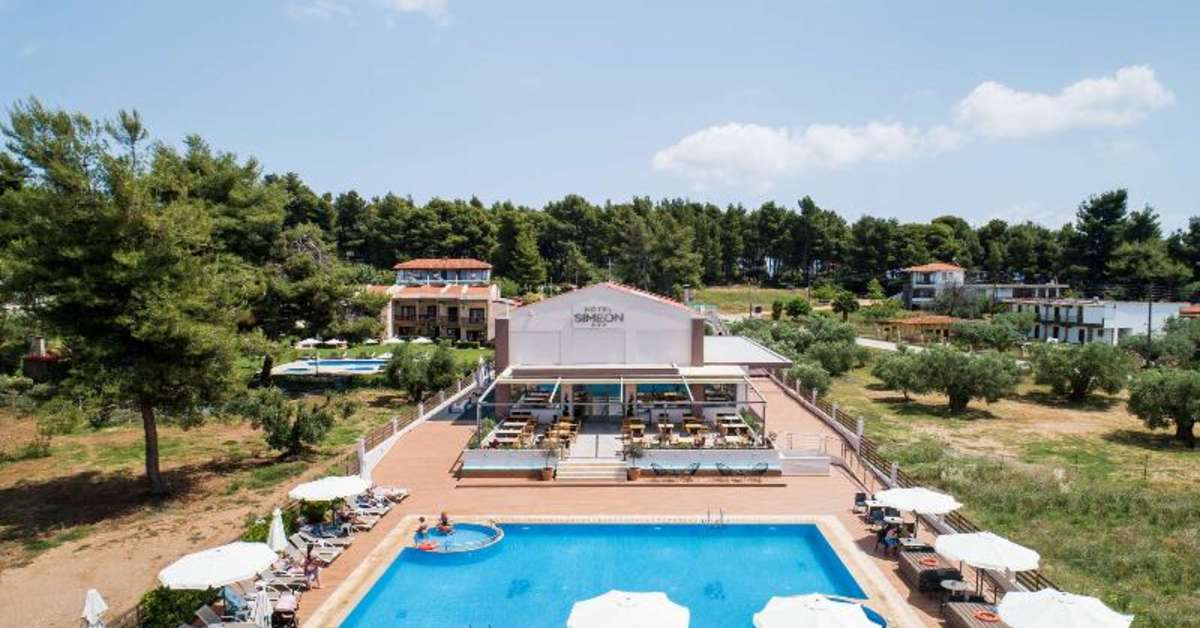 Een foto van het zwembad bij Hotel Simeon