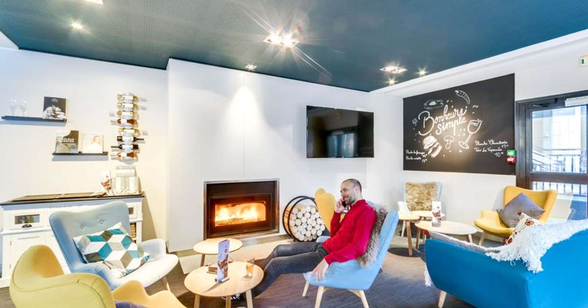 Een foto van het interieur van Novotel Paris Vaugirard Montparnasse
