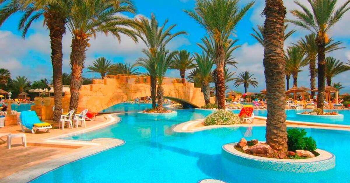 Een foto van het zwembad bij Houda Golf & Beach Resort