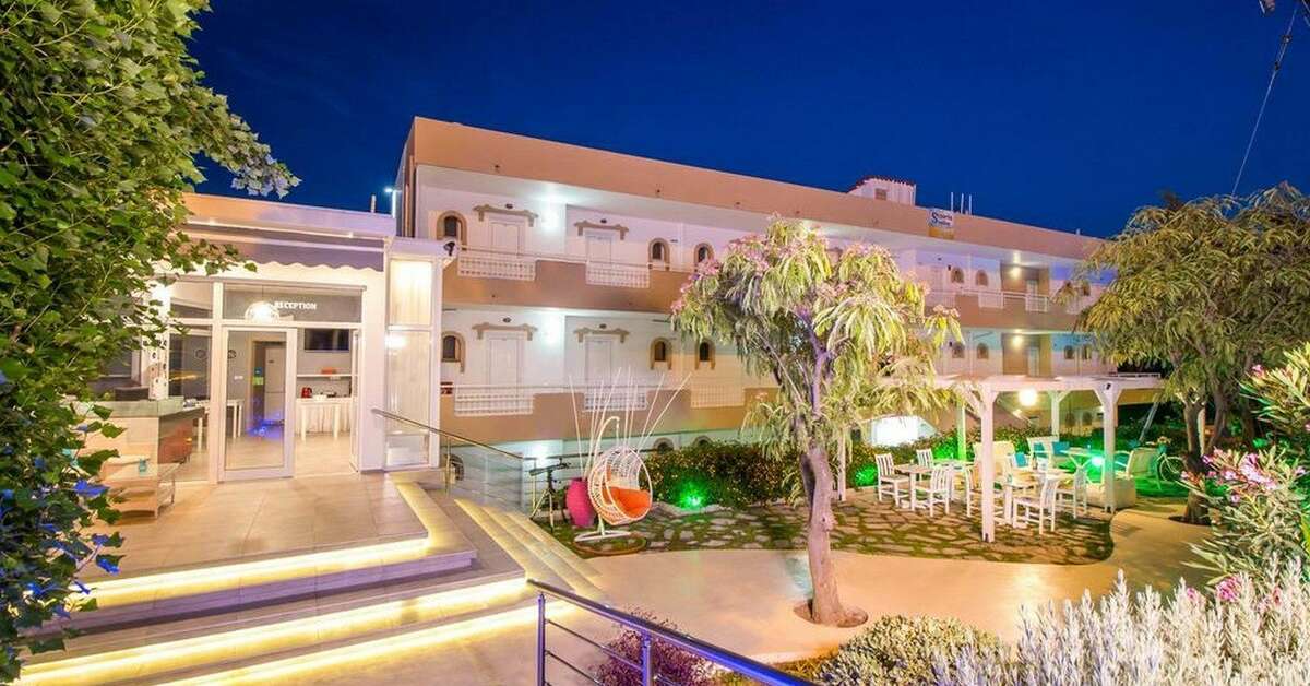Een foto van het terras bij Casa Stavris