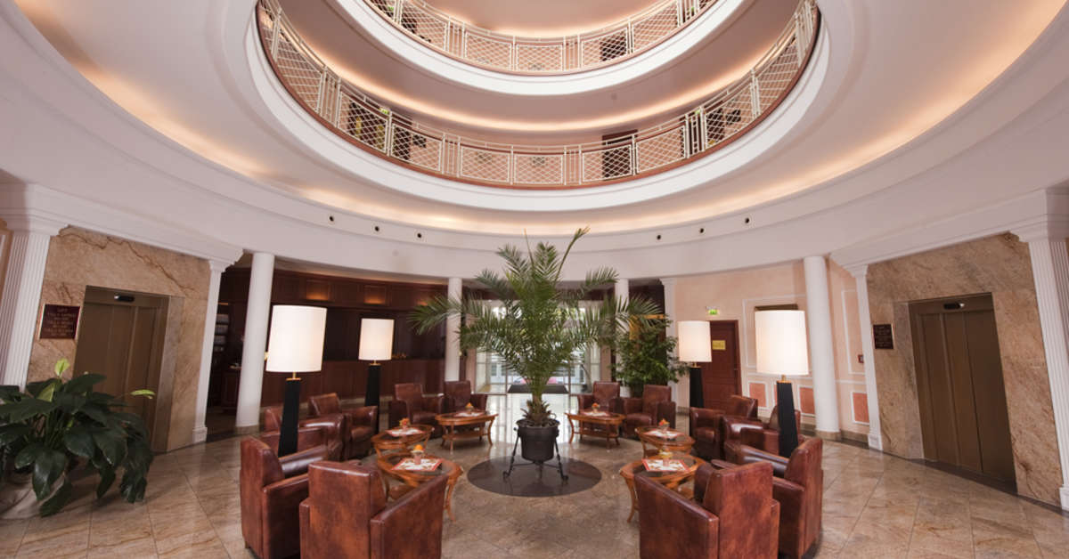 Een foto van het interieur van Kaiser Spa Hotel Zur Post