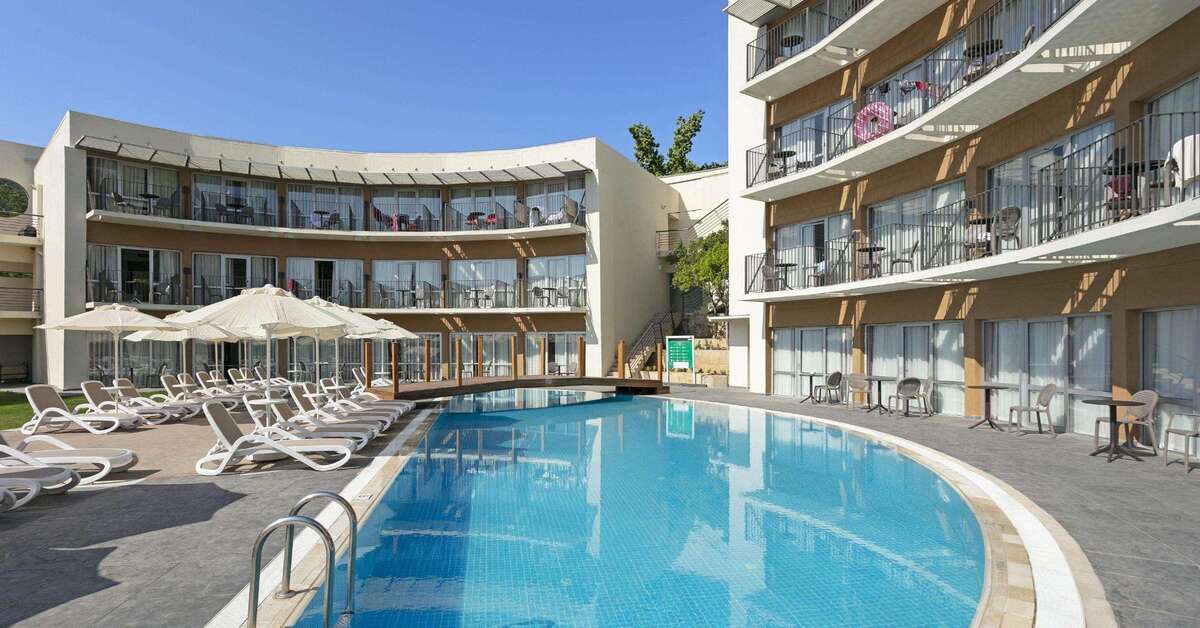 Ein Foto vom Pool im Duja Bodrum