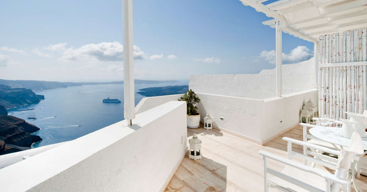Ein Foto von der Außenansicht des Senses Boutique Hotel & Luxury Suites