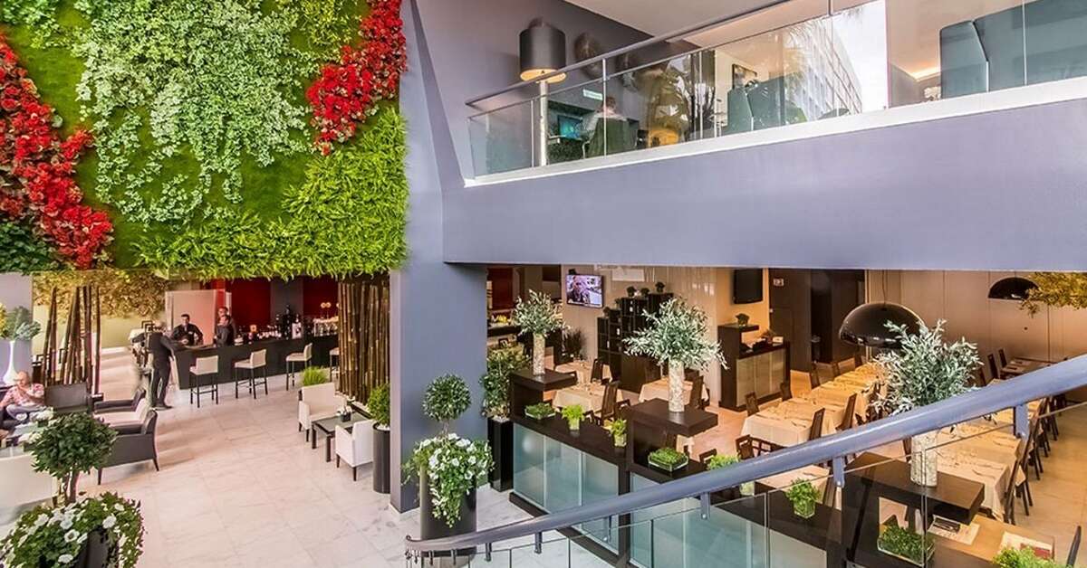 Een foto van het interieur van Hotel Da Rocha