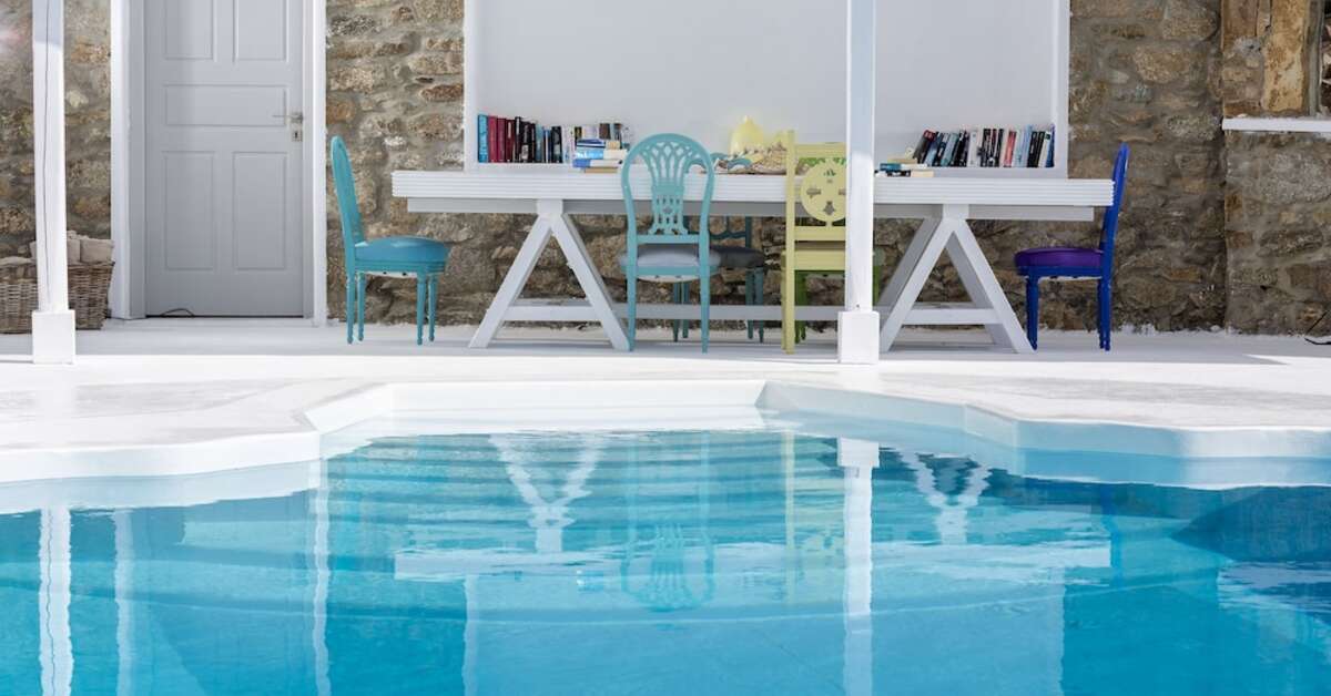 Een foto van het zwembad bij Pietra e Mare - Mykonos Moments Hotel