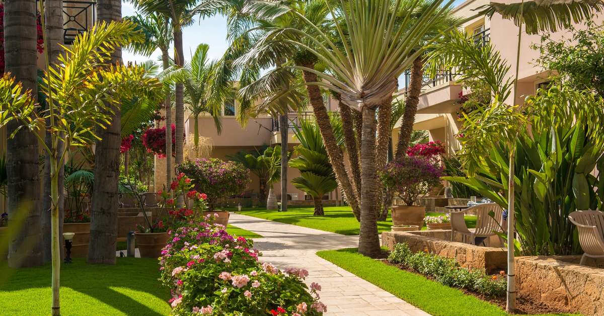 Een foto van het terras bij Danaides Studios & Appartementen