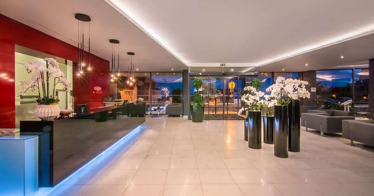 Een foto van het interieur van Hotel Da Rocha
