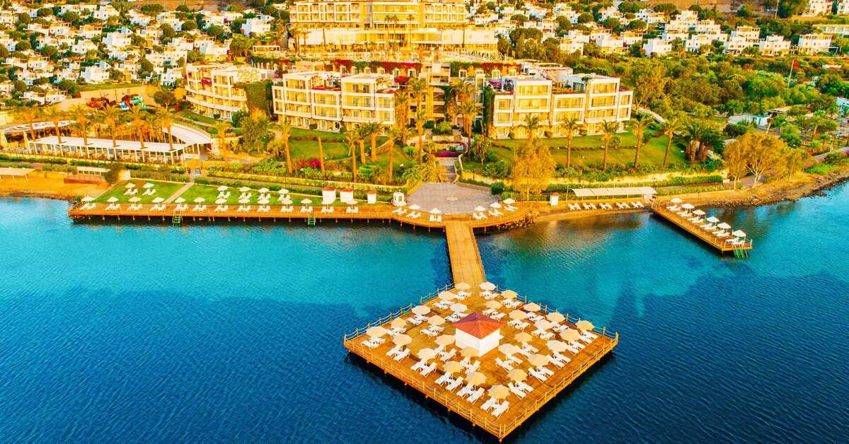 Een foto van de buitenkant van Hotel Baia Bodrum