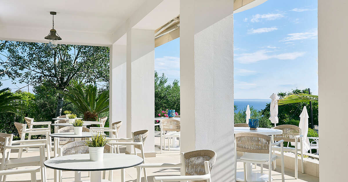 Een foto van het terras bij Glavas Inn