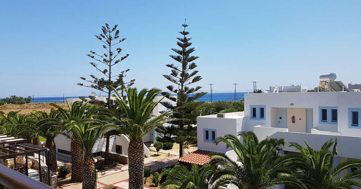 Ein Foto von der Außenansicht des Kalimera Mare Hotel