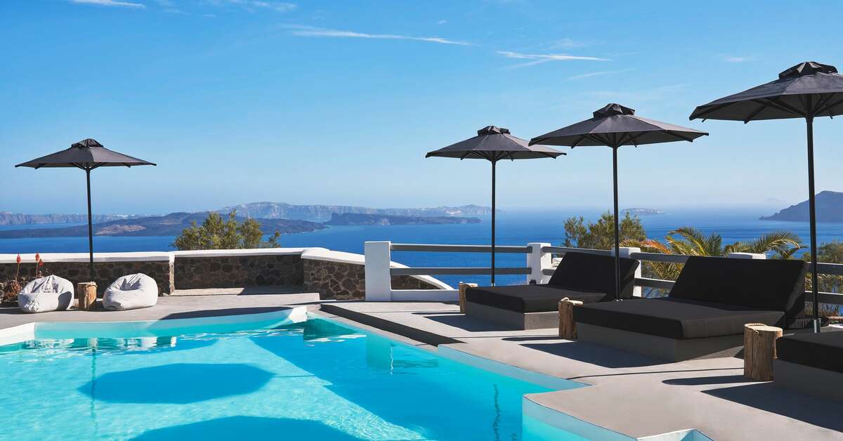 Ein Foto Mr & Mrs White Santorini