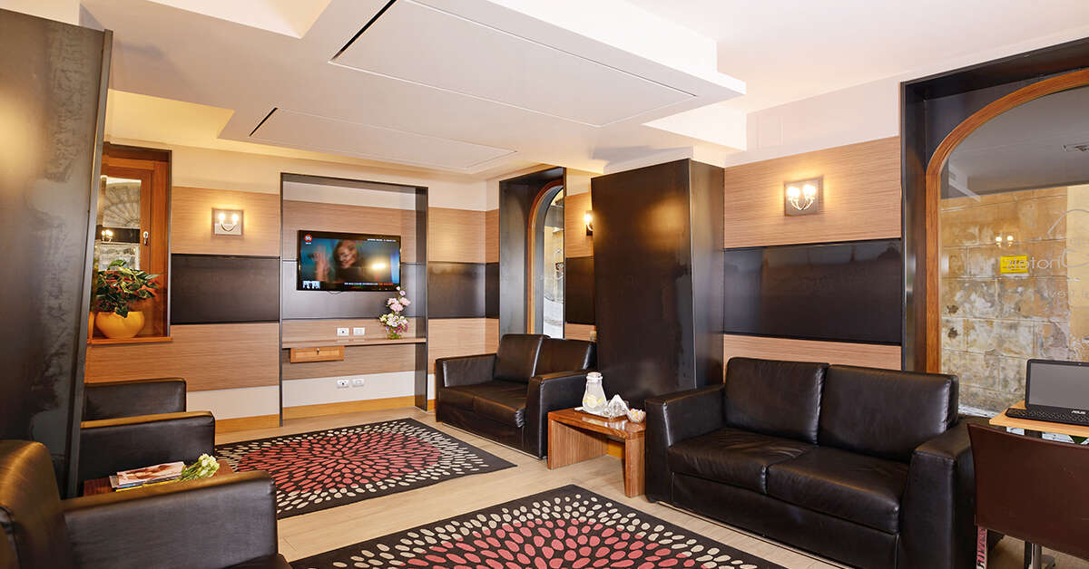 Een foto van het interieur van Hotel Trevi