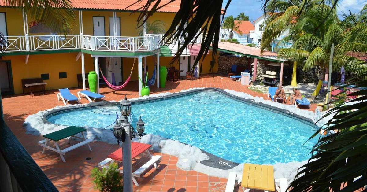 Ein Foto vom Pool im Rancho el Sobrino & Blue View Apartments