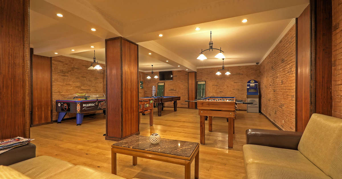 Een foto van het interieur van Paladim & Alagoa Mar Hotels