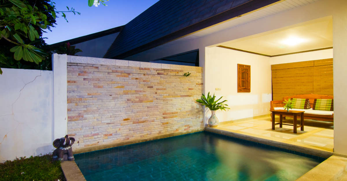 Een foto van het zwembad bij Coco Palm Beach Resort Samui