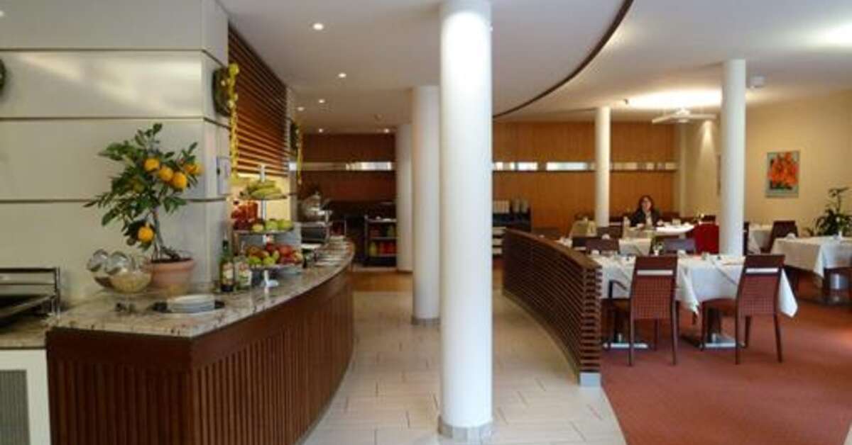 Een foto van het interieur van Flandrischer Hof Hotel