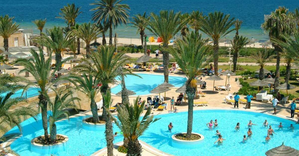Een foto van het zwembad bij Houda Golf & Beach Resort