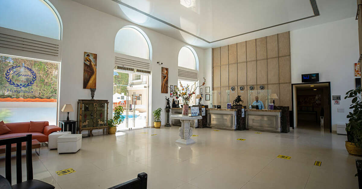 Een foto van het interieur van Elysees Dream Beach Hotel