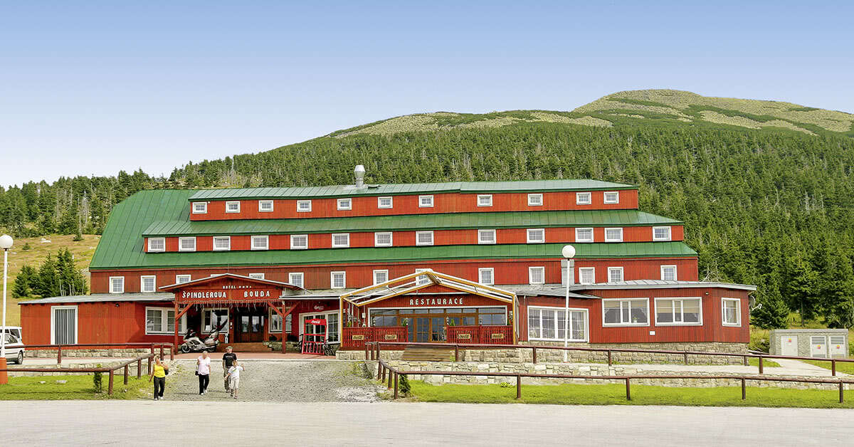 Een foto van een overzicht van Hotel Spindlerova Bouda