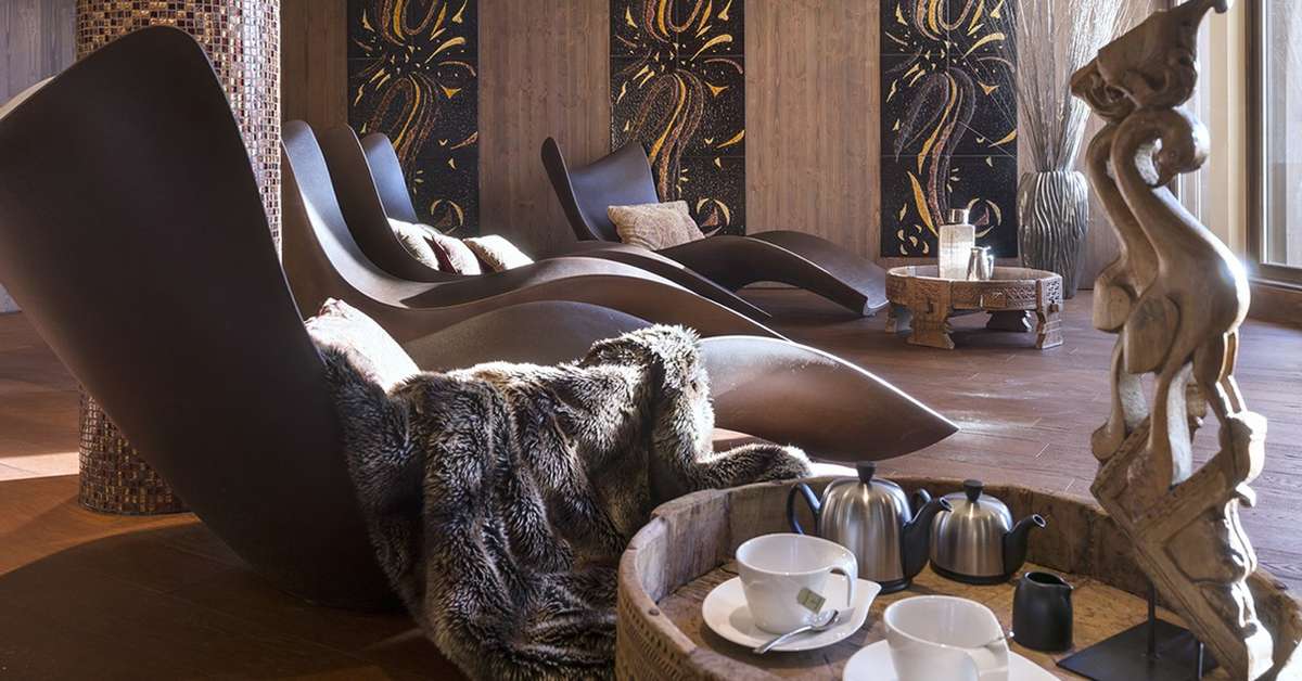 Een foto van het interieur van Le Hameau Du Kashmir