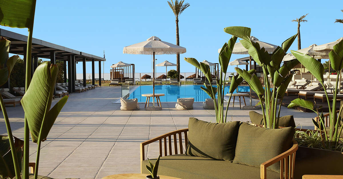 Een foto van het zwembad bij Asterion Suites & Spa