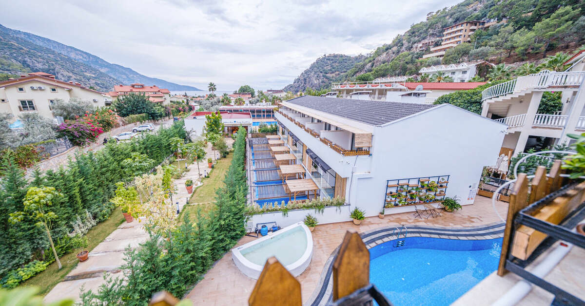 Een foto van een overzicht van Blu Luxury Unique Hotel Oludeniz