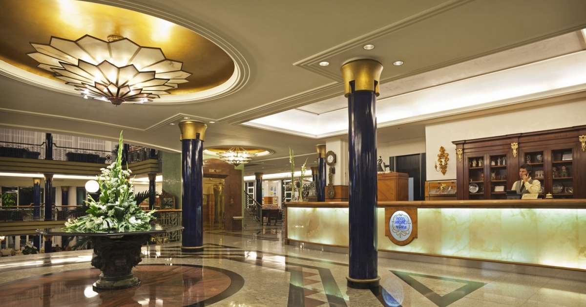 Een foto van het interieur van Hotel Jardines de Nivaria