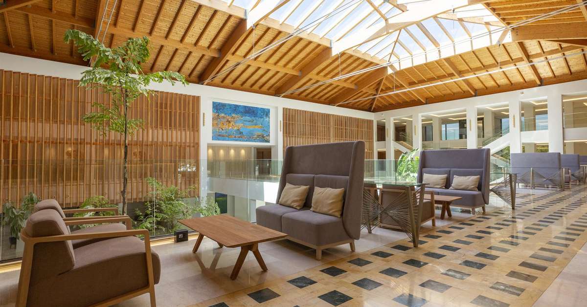 Een foto van het interieur van Hipotels Barrosa Park