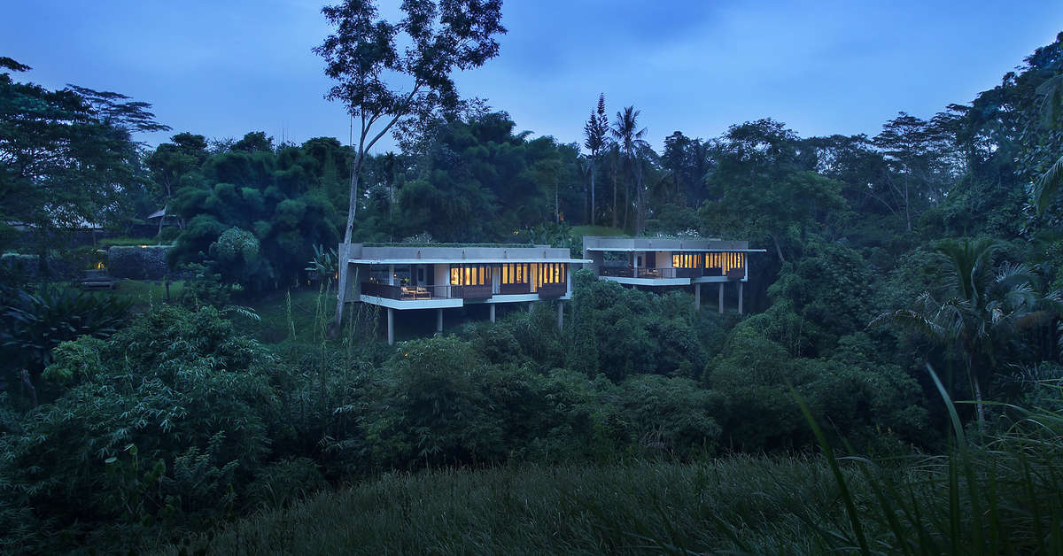 Ein Foto von der Außenansicht des Alila Ubud