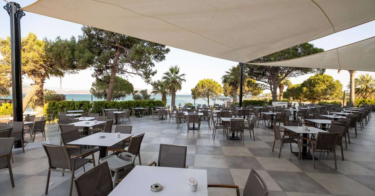 Een foto van het terras bij Duja Didim