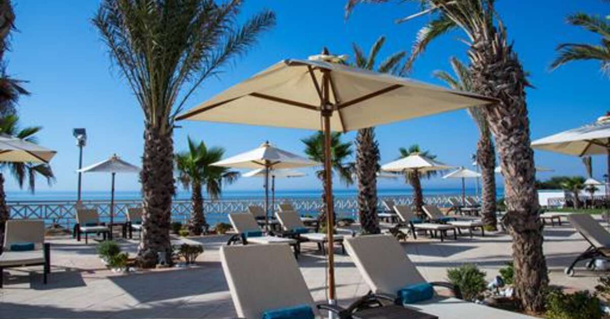 Ein Foto von der Terrasse im Radisson Blu Resort & Thalasso Hammamet