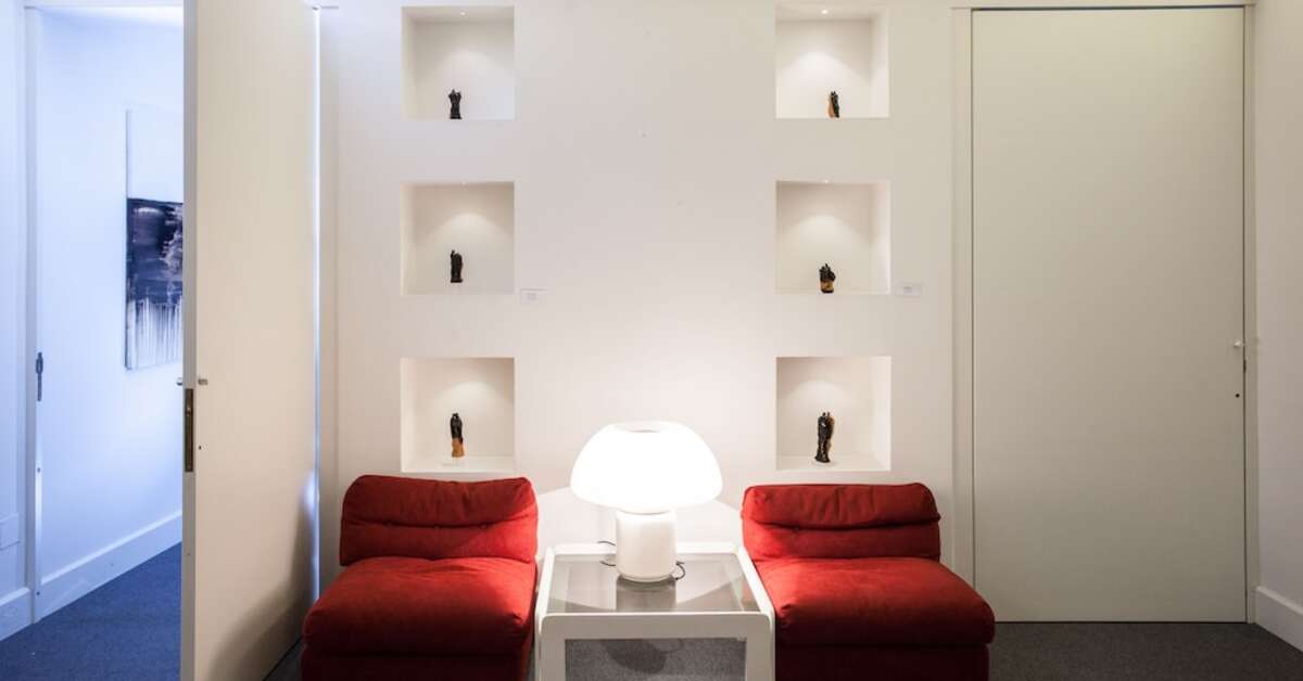 Een foto van het interieur van Hotel Italia