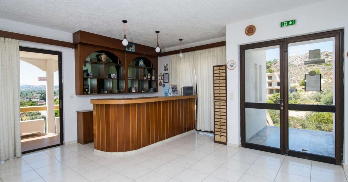 Een foto van het interieur van Hotel Anagros
