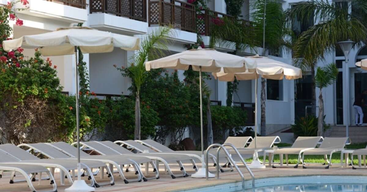 Ein Foto vom Pool im Hotel Timoulay & Spa