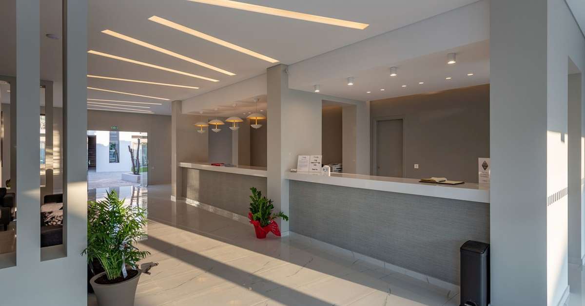 Een foto van het interieur van Papillon Hotel