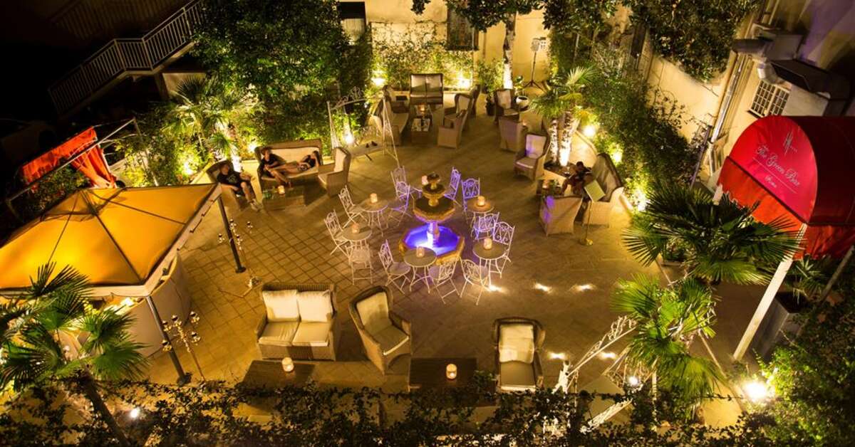 Ein Foto von der Terrasse im Hotel Milton Roma