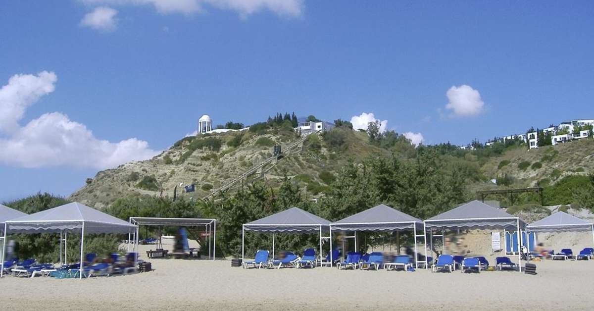 Een foto van het strand bij Robinson Club Daidalos