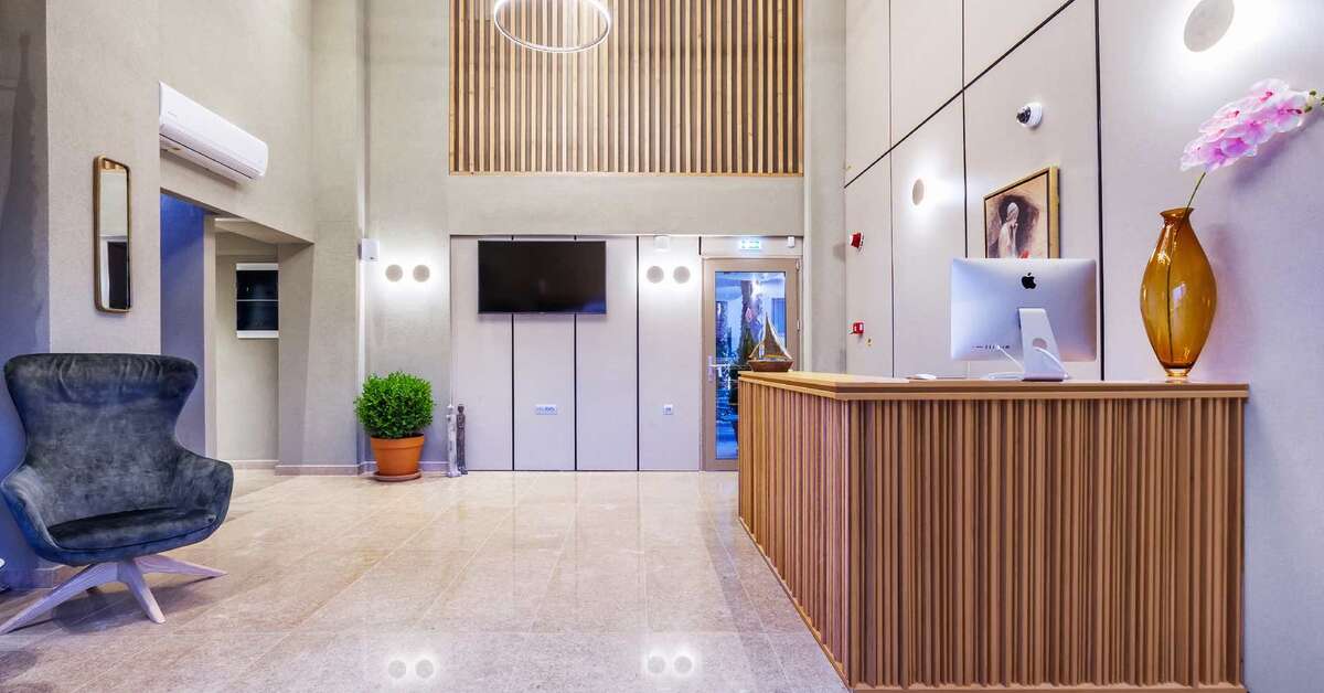 Een foto van het interieur van Pefki Deluxe Residences