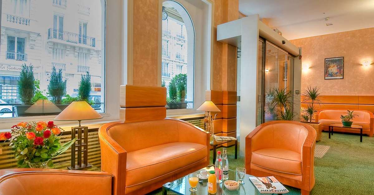 Een foto van het interieur van Hotel Lyon Bastille