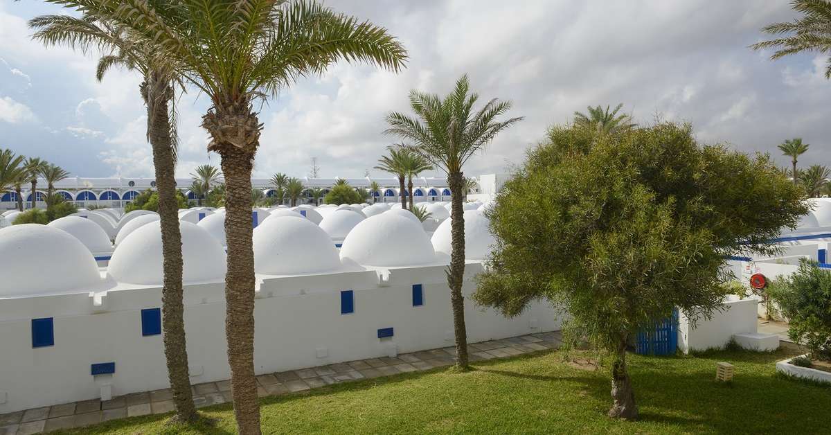 Een foto van de buitenkant van Dar Djerba Narjess