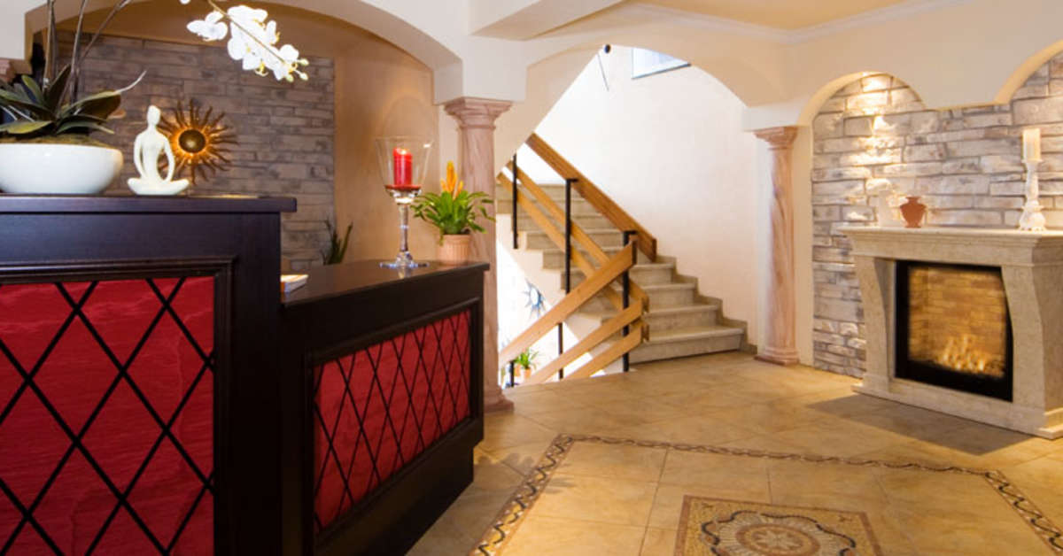 Een foto van het interieur van Hotel Der Wieshof